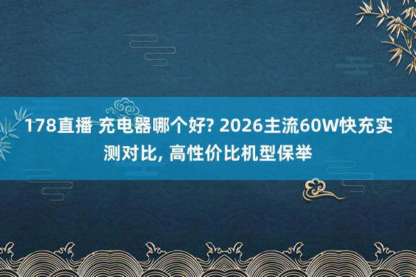 178直播 充电器哪个好? 2026主流60W快充实测对比, 高性价比机型保举