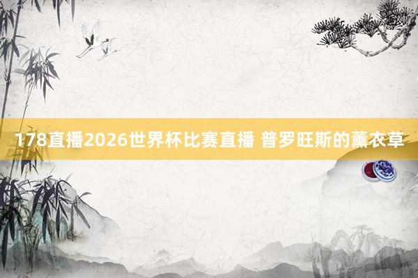 178直播2026世界杯比赛直播 普罗旺斯的薰衣草