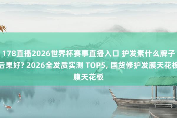 178直播2026世界杯赛事直播入口 护发素什么牌子后果好? 2026全发质实测 TOP5, 国货修护发膜天花板
